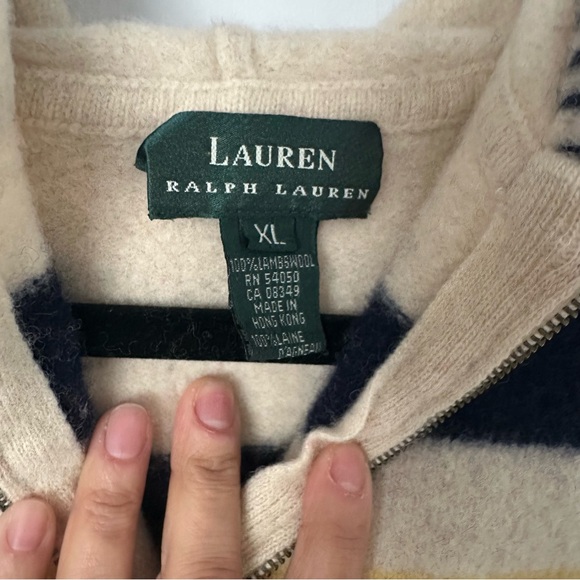 Ralph Laurent Vintage Hudson Bay Company 100% Wool Hoodie - Picture 5 of 9